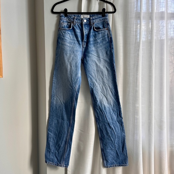 Women’s Reformation Cynthia High Rise Straight Jeans, Long Size 25 - Picture 6 of 8